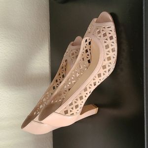 Aquatalia by Marvin K Italian Heels. Vero Cuoio.